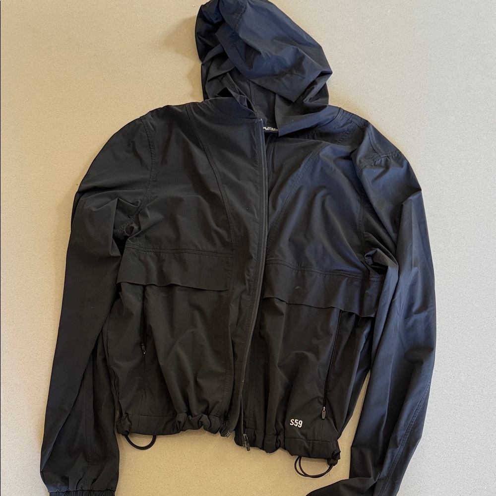 Splits59 Black Utility Jacket - Megan Woven Nylon… - image 2